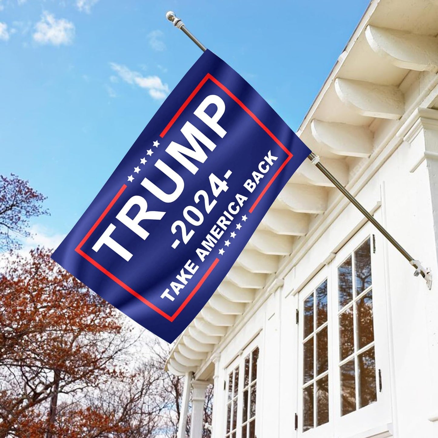 Trump 2024 “Take America Back” Flag – Double-Sided, (3x5ft, 3-Ply)