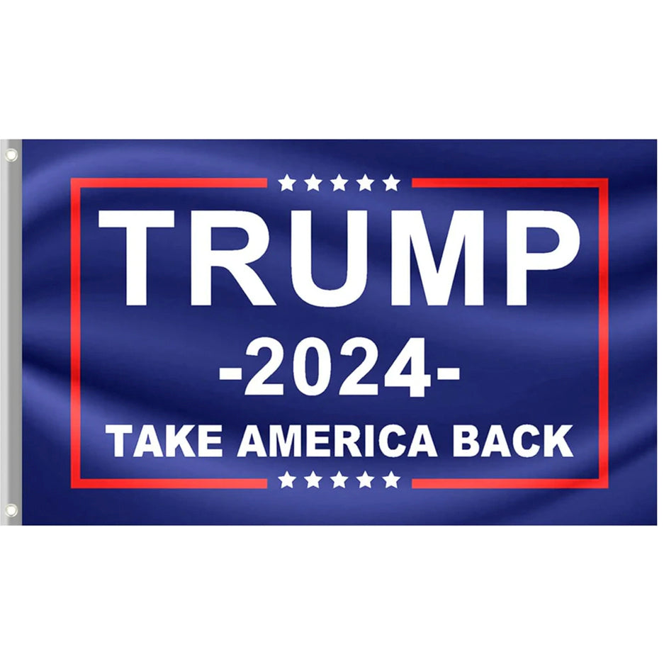 Trump 2024 “Take America Back” Flag – Double-Sided, (3x5ft, 3-Ply)
