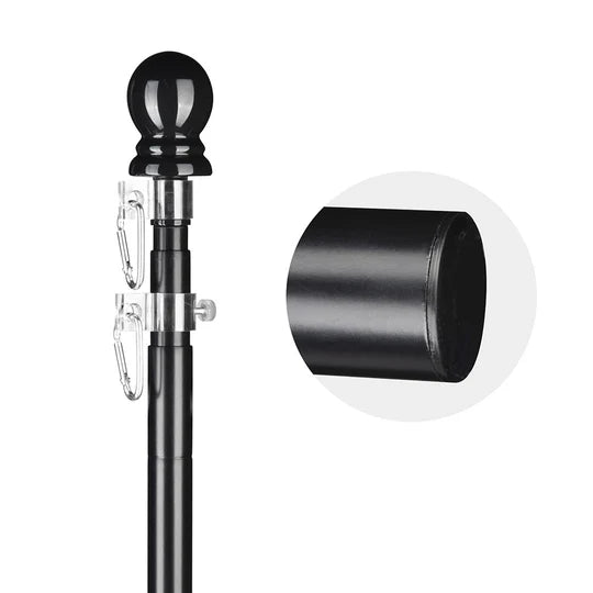 LINCOLN 6' Telescoping Wall Mount Flagpole Kit