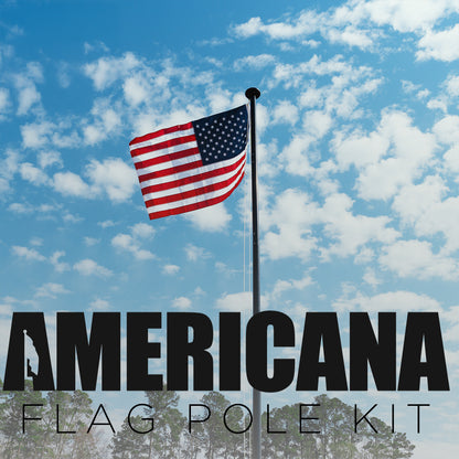 The Americana 24ft Sectional Flagpole Kit